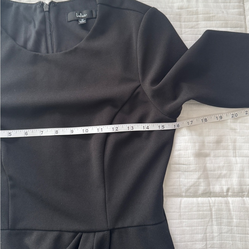 Lulus black half sleeve winter chic dress size M - Picture 5 of 9
